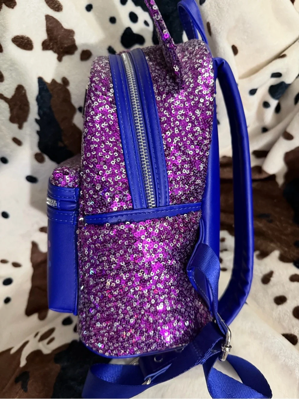 Disney Purple Sequin Minnie Ear Mini Backpack